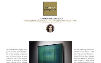 DESCUBRIR EL ARTE. INTERVIEW WITH CARMEN REVIRIEGO. MY FAVOURITE ARTWORK