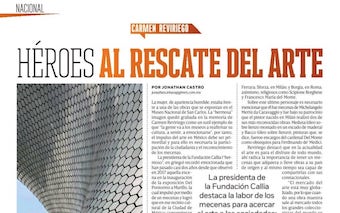 REVISTA CÓDIGO. INTERVIEW WITH CARMEN REVIRIEGO. HEROES IN ART’S RESCUE